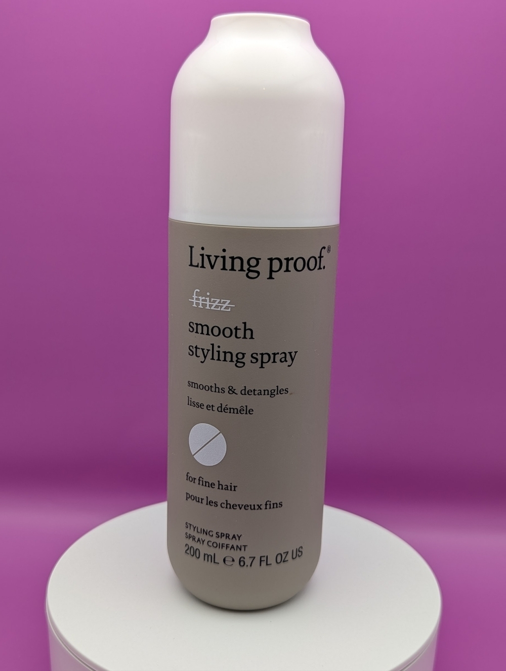 Living Proof Full Size No Frizz Smooth Style & Detangle Spray For Fine Hair NEW